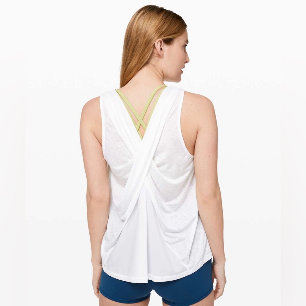 Lululemon Soul Stride White Tank‎ Top